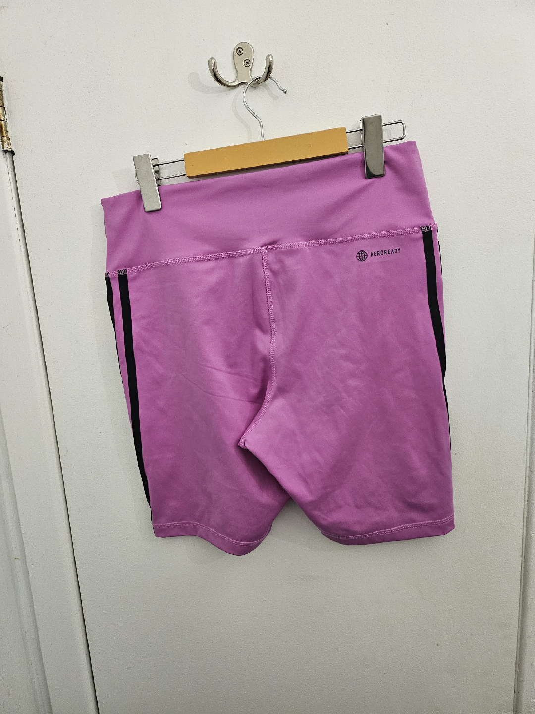 Shorts Adidas Techfit mauve taille L - photo 4