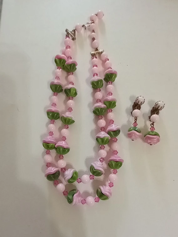 Vintage necklace with matching earrings