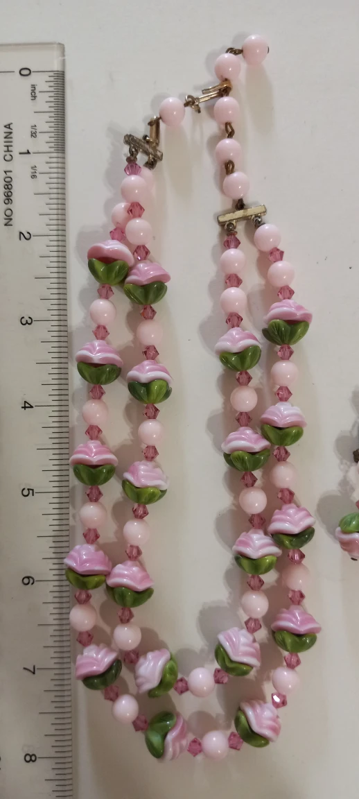 Vintage necklace with matching earrings - photo 3