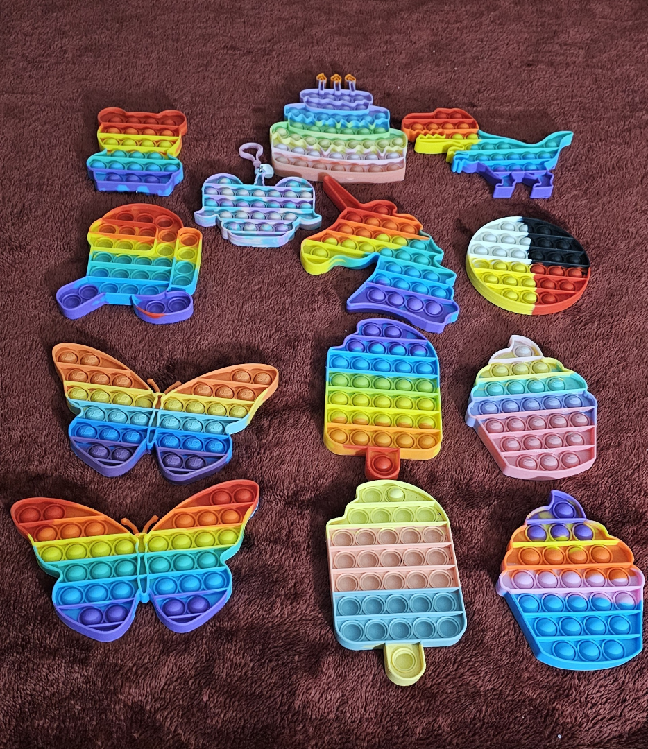 Rainbow Pop It Fidget Toys - Lot of 12 - photo 2