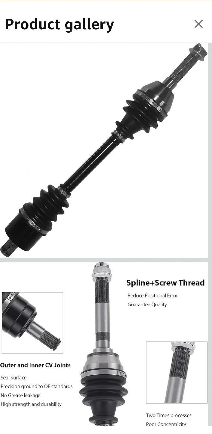 NEW- Polaris Sportsman Front Left Drive Shaft CV Axle image indicator(2)