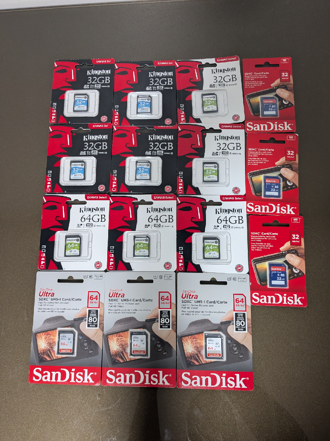 Brand New +32gb SD Cards (Not micro-sd)