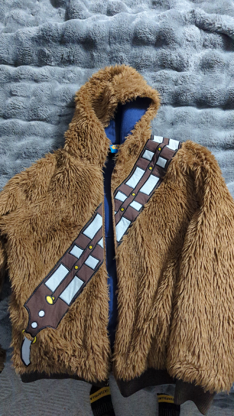 Chewbacca Fuzzy Zip-Up Hoodie