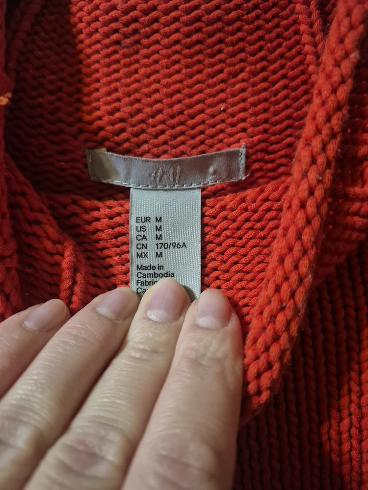 H&M Red Knit Sweater - Size M - photo 2