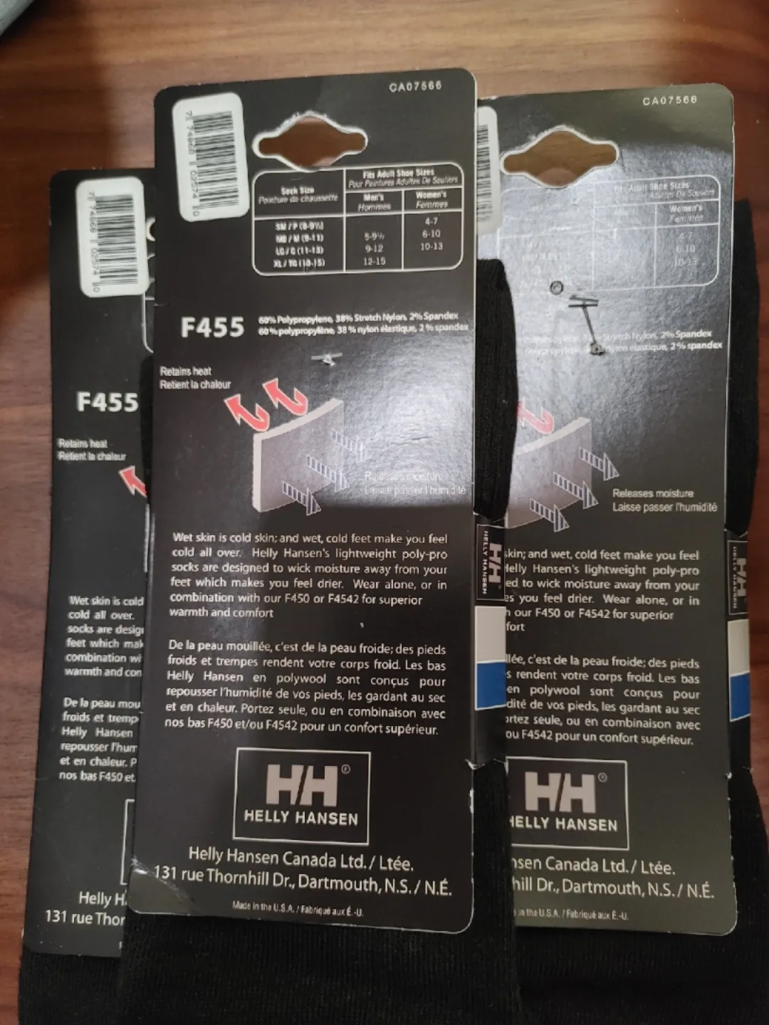 🧡NEW HELLY HANSEN POLYPROPYLENE LINER SOCKS SIZE XL image indicator(2)