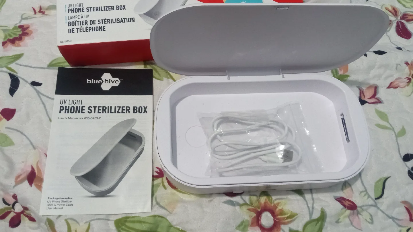 New Blue Hive UV Light Phone Sterilizer Box image indicator(3)