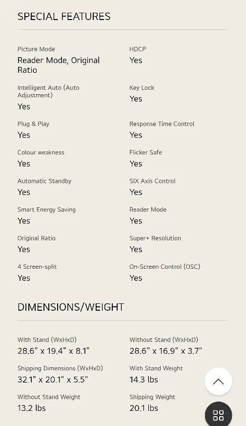 LG 32" Class Full HD IPS LED Monitor image indicator(3)