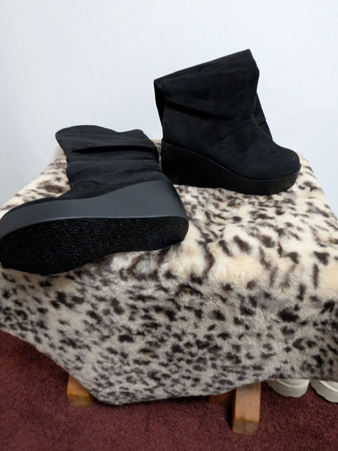 Black Platform Wedge Boots image indicator(2)