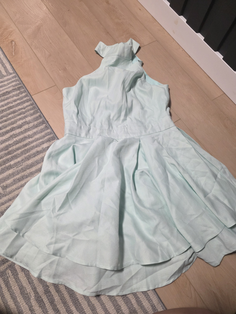 Lulus Mint Green Halter Mini Dress - photo 2