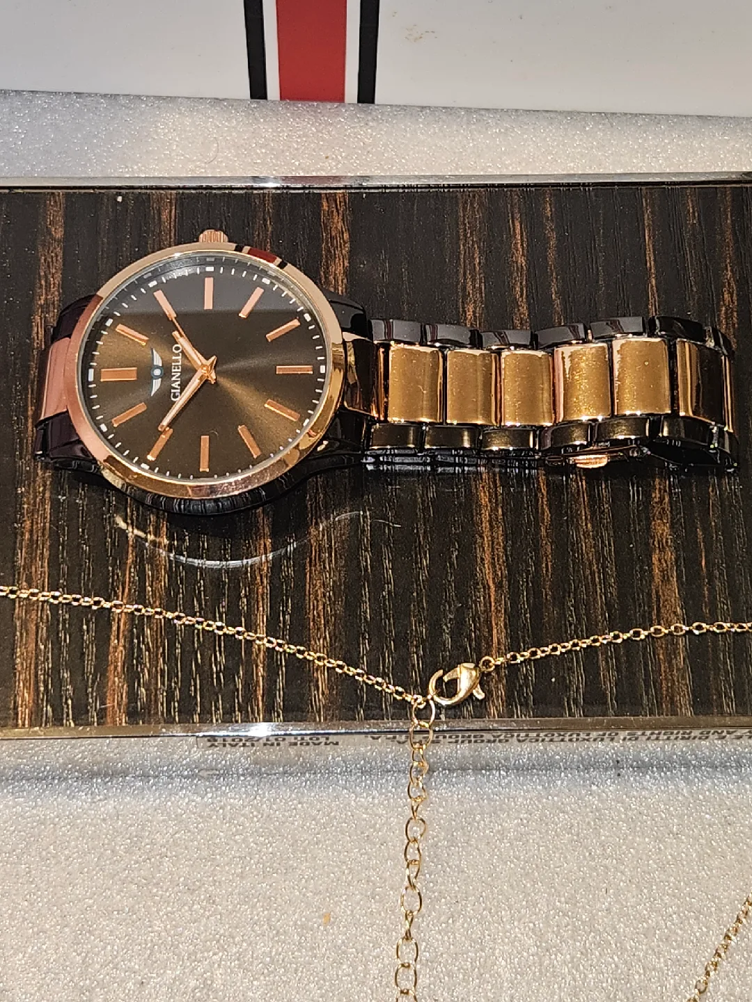 Gianello Italian Design Watch - Black & Rose Gold image indicator(10)