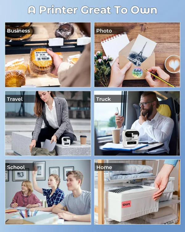 Phomemo M220 Label Maker, Upgrade 3 Inch Barcode Label Printer image indicator(7)