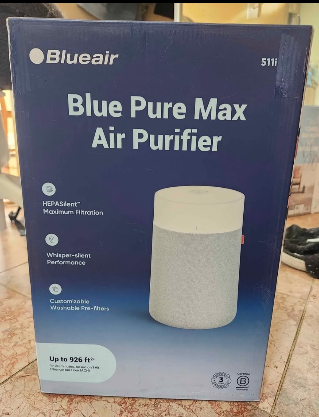 Blueair Blue Pure Max 511i Air Purifier - New in Box