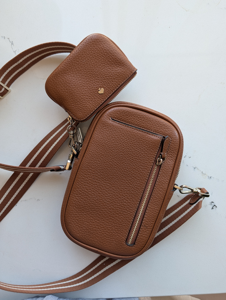 Kate Spade Brown Rosie North South Crossbody Phone Wallet Bag - photo 4