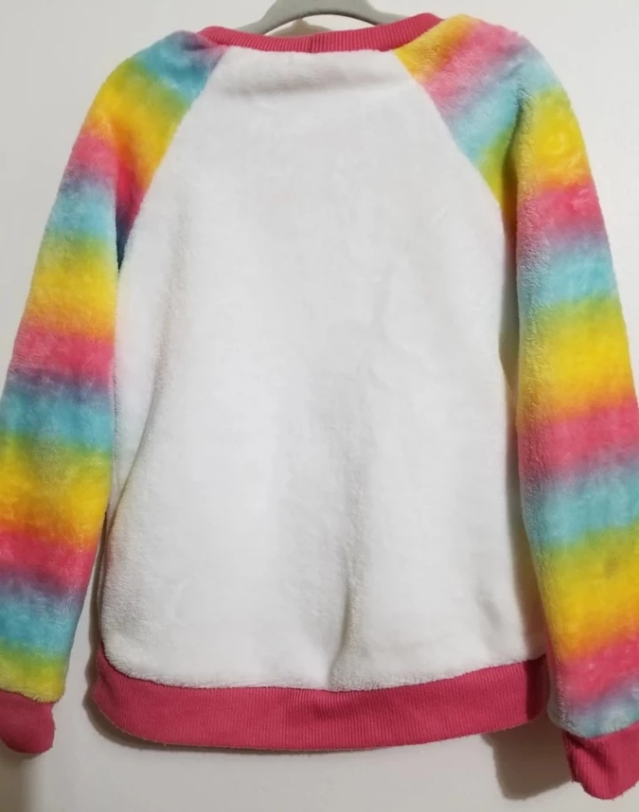 Rainbow Unicorn Girls' Sweatshirt - photo 3