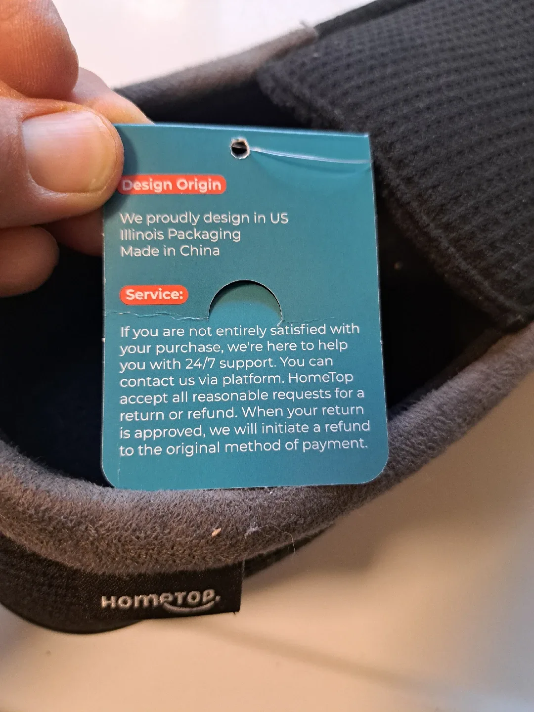 HomeTop Men's Slippers with Memory Foam, Size 8 US, New image indicator(5)