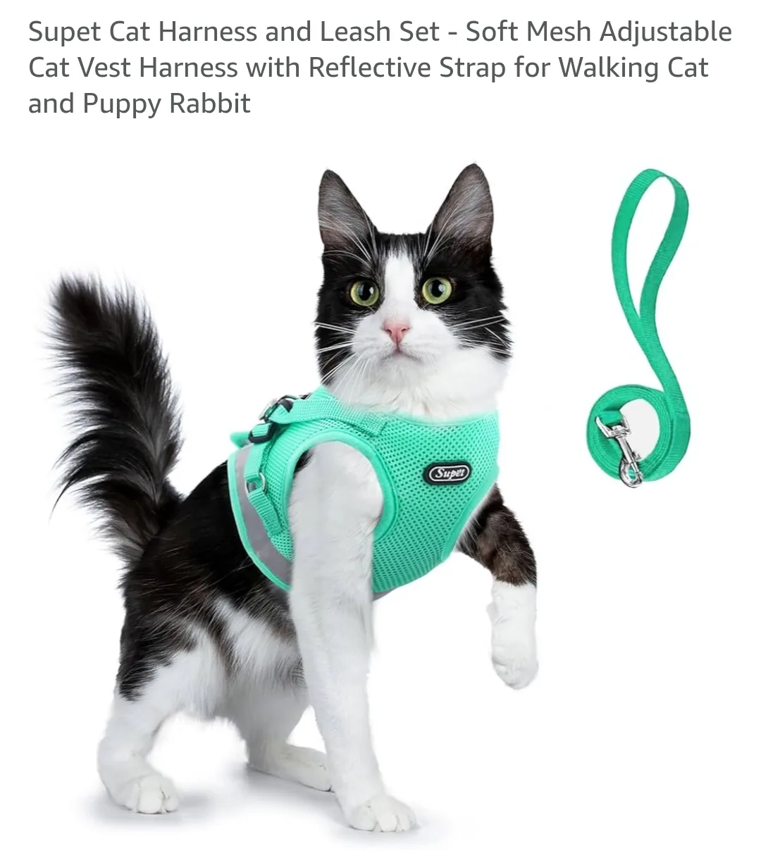 New - Kitten Harness Vest with Leash thumbnail