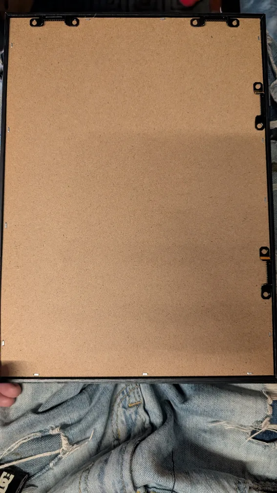 New Black Picture Box-Frame with Mounting Hardware image indicator(3)