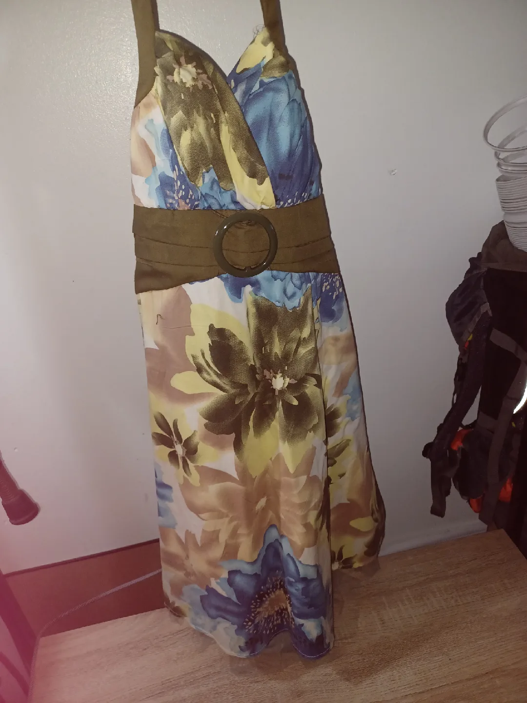 Floral Sundress with Belt image indicator(2)