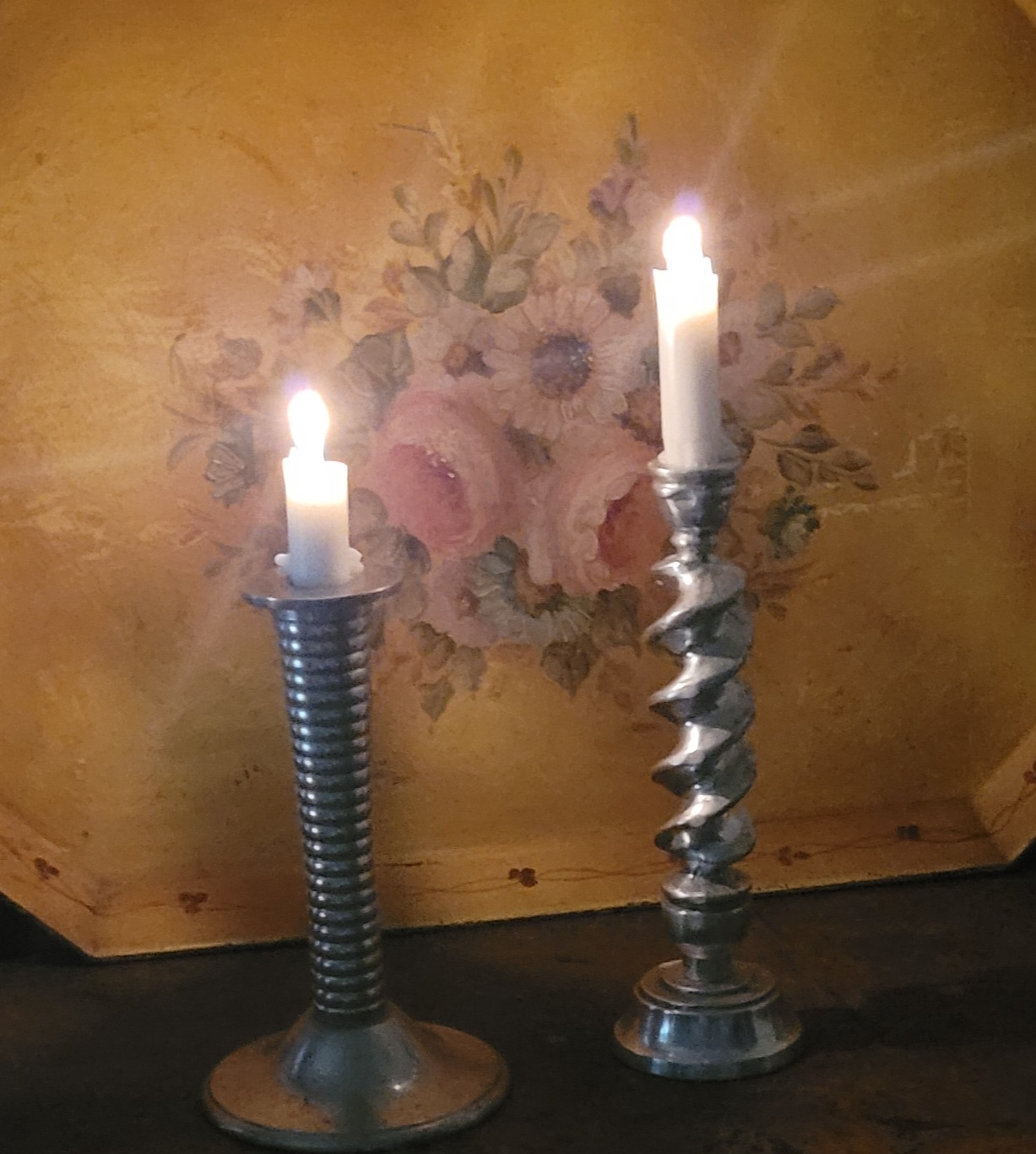 Silver Metal Candlestick Holder - photo 3