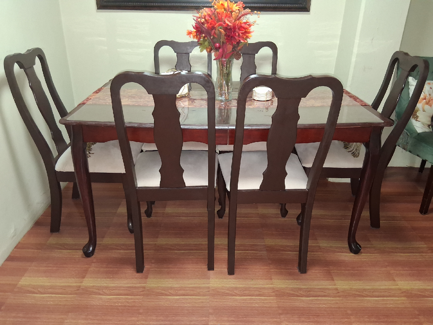 Dining Table with Six Chairs