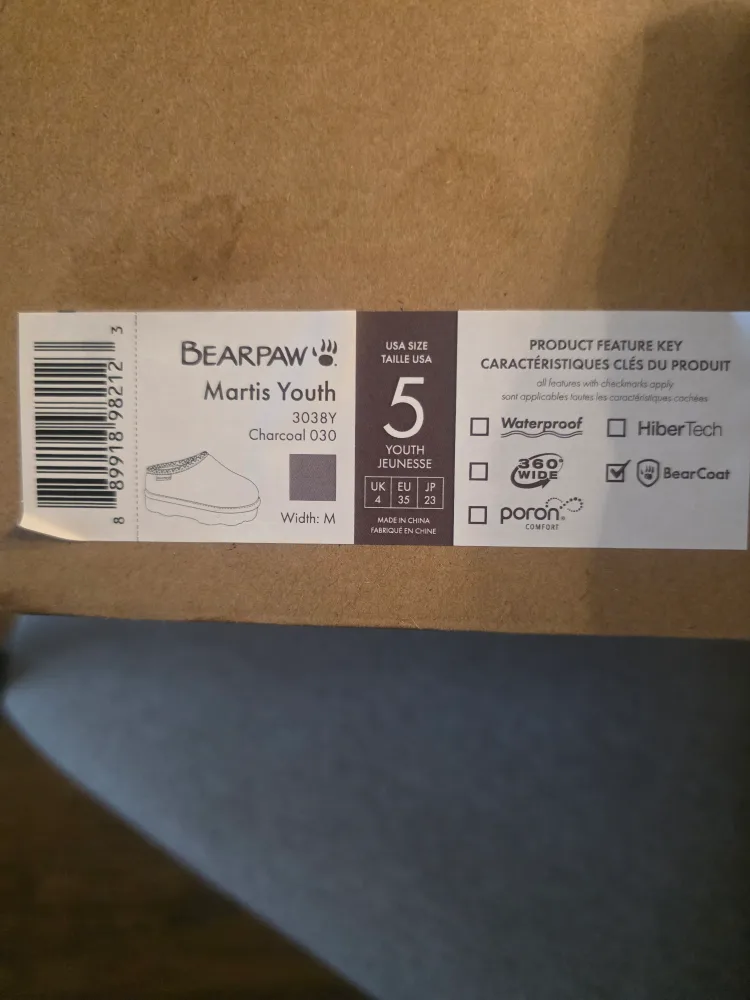 Bearpaw Martis Charcoal Grey Y5 image indicator(2)