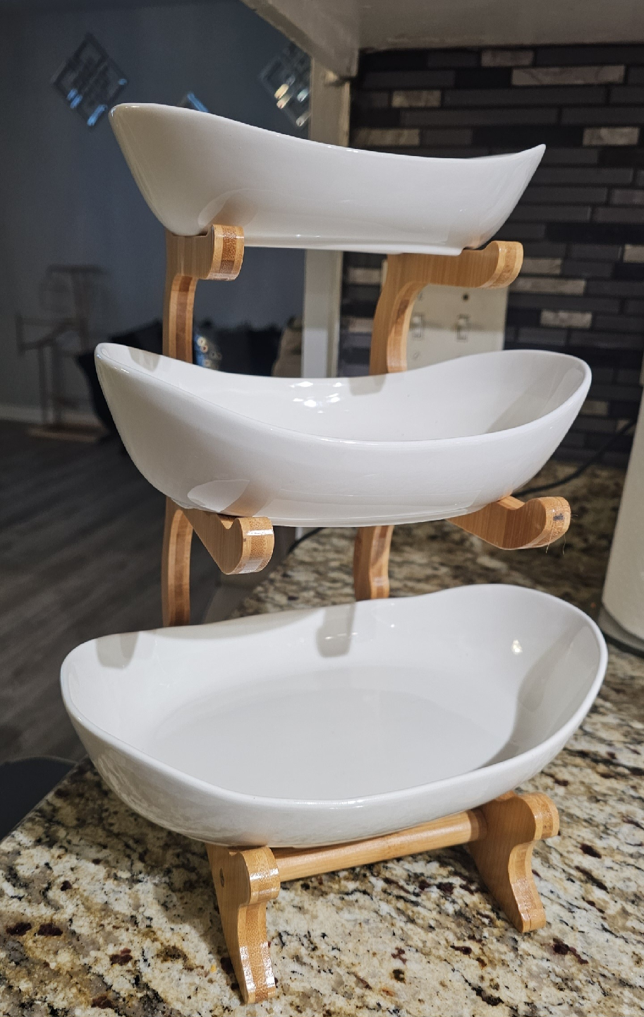 3 tier ceramic  serving dishes