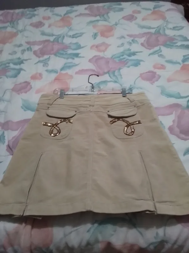 Womens Tan Skirt size large image indicator(2)