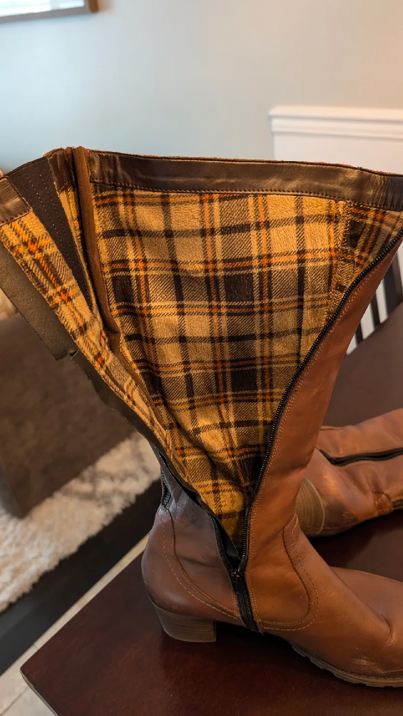 Brown Remonte Leather Boots - Size 10 image indicator(6)