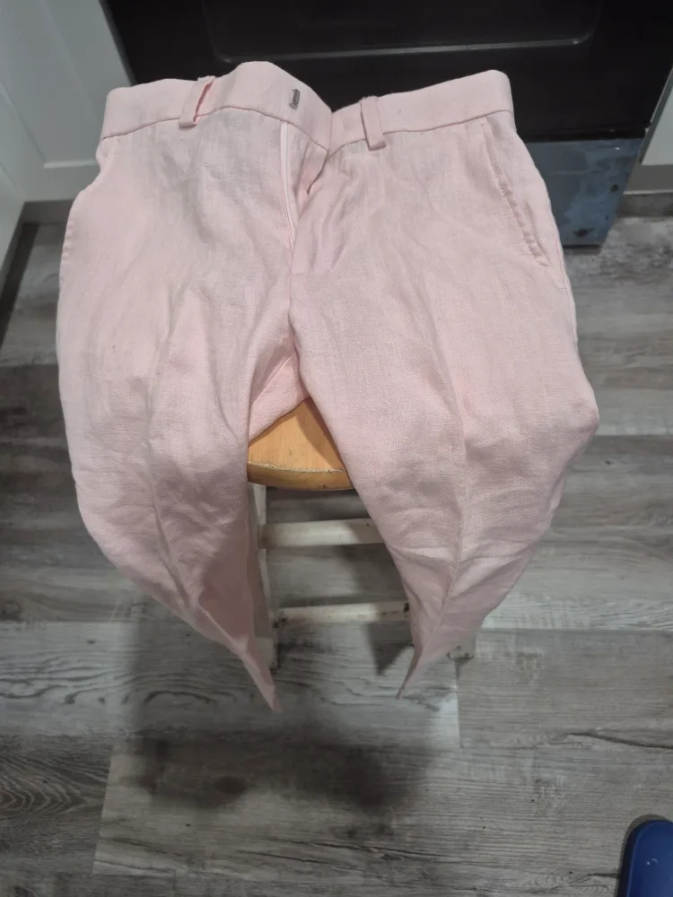 Lauren Ralph Lauren Pink Linen Pants - Size 7/23.5 image indicator(3)