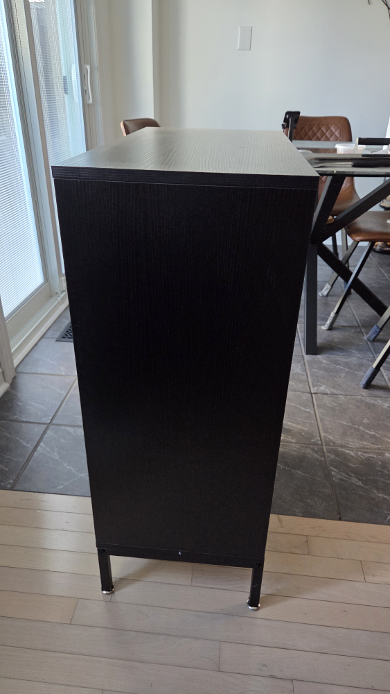 Black & Wood Shoe Cabinet - photo 4