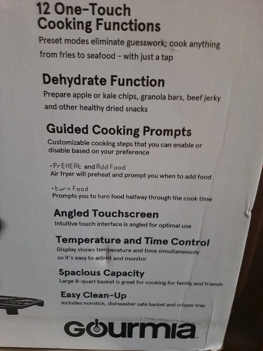 Gourmia 8-QT Digital Stainless Steel Air Fryer image indicator(5)