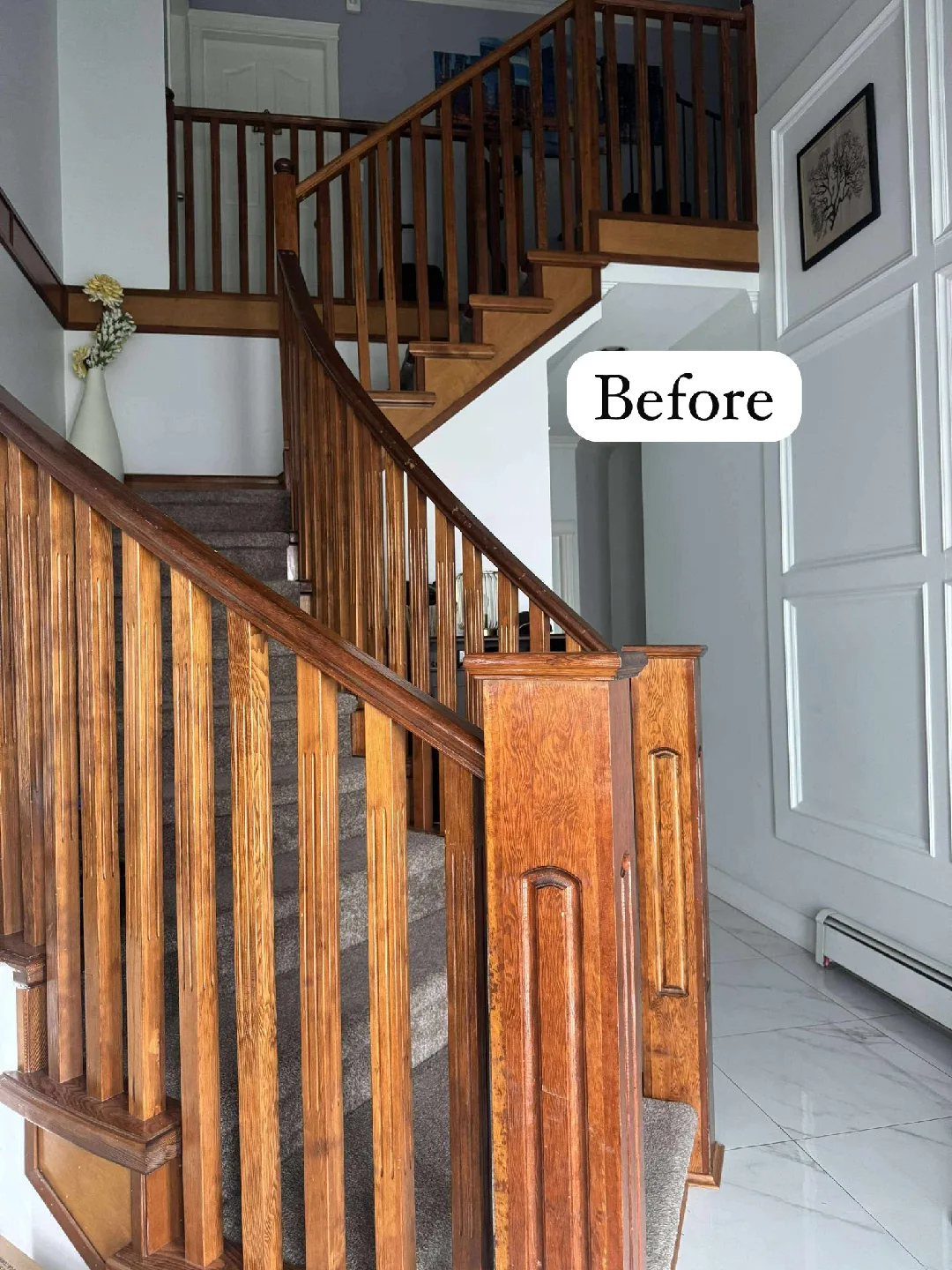 vinyl flooring lnsta!!@ti0n with stair tread