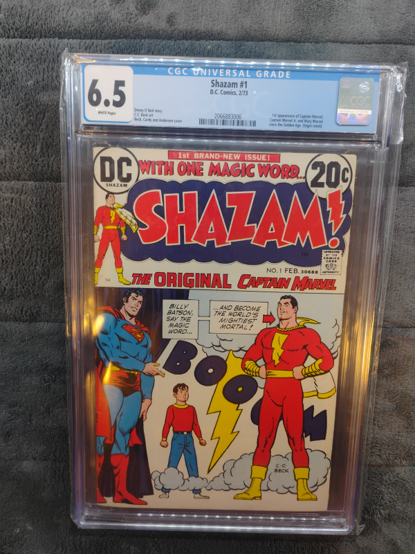 Shazam! #1 D.C. Comics 2/73 CGC Universal Grade 6.5