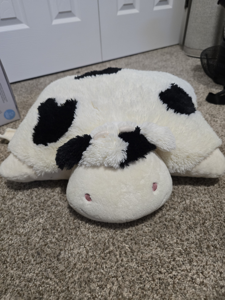 stuffed cow pillow - photo 5