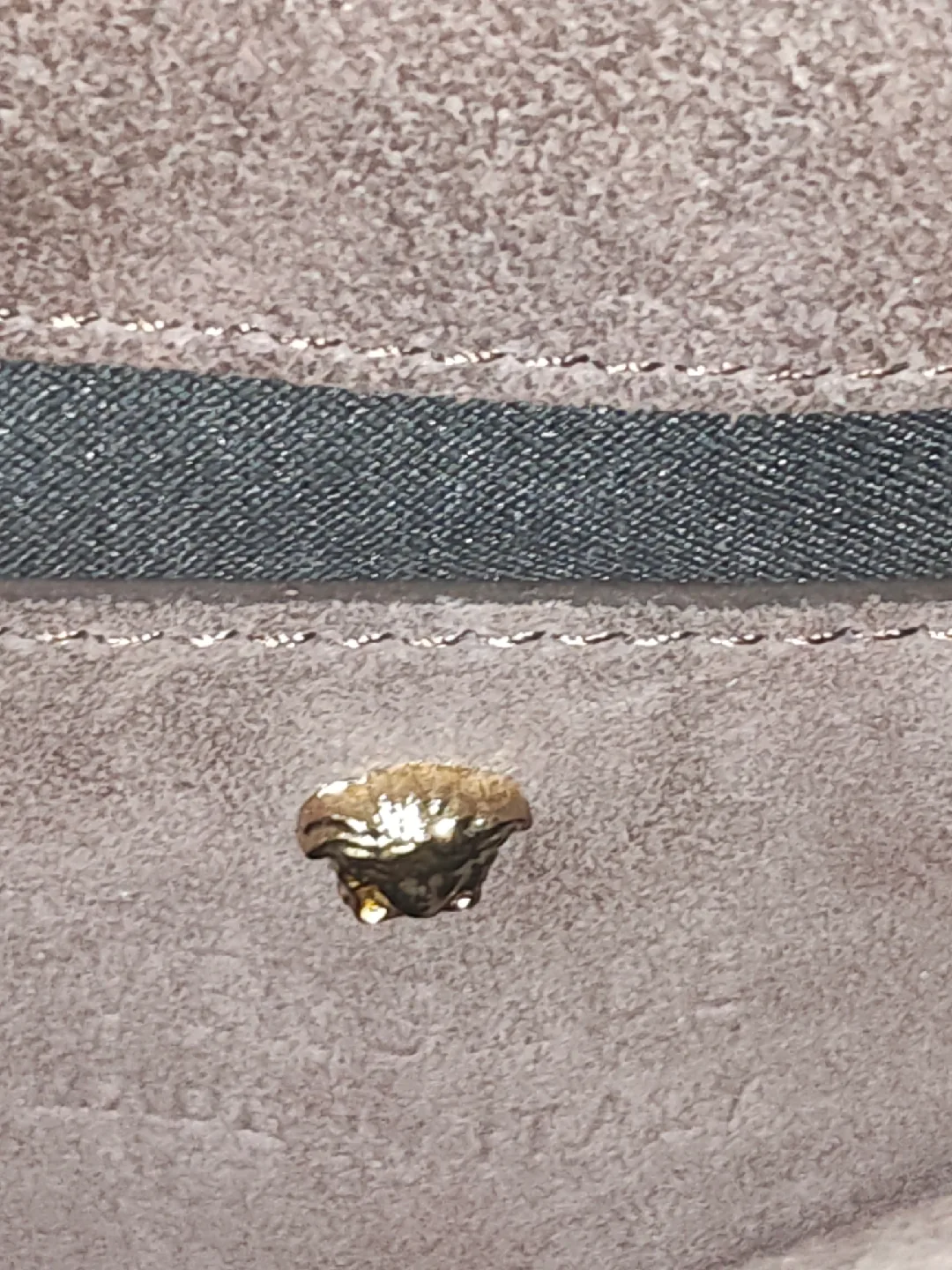 Versace Brown Embellished Shoulder Bag image indicator(4)