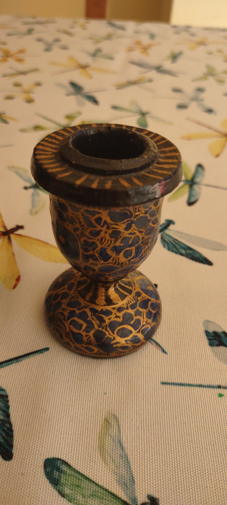 Set of 3 Decorative Christmas Candle Holders - Made in India - photo 4