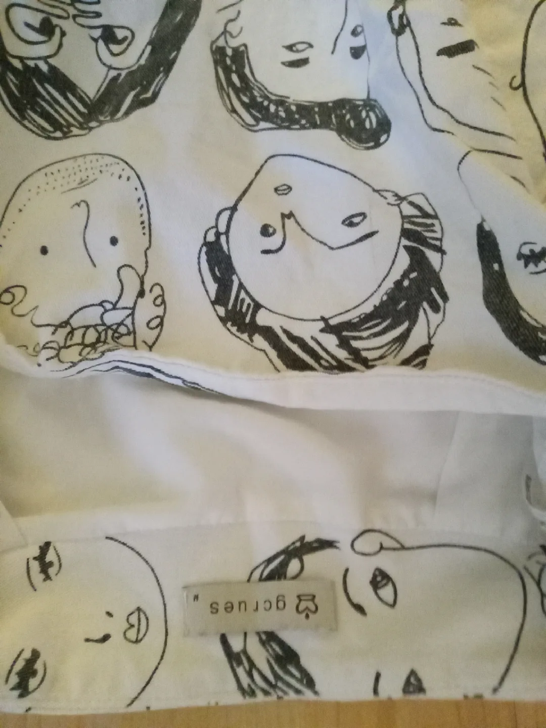 Shekou All-over Portrait Face Print  Mini-skirt image indicator(2)