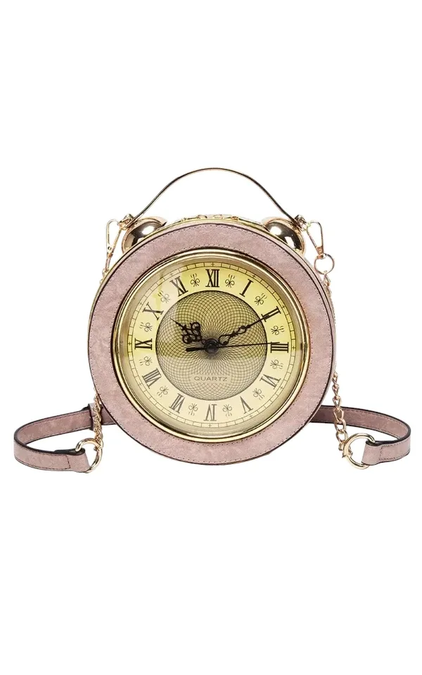 Clock Style Shoulder Bag - Unique Design! image indicator(10)