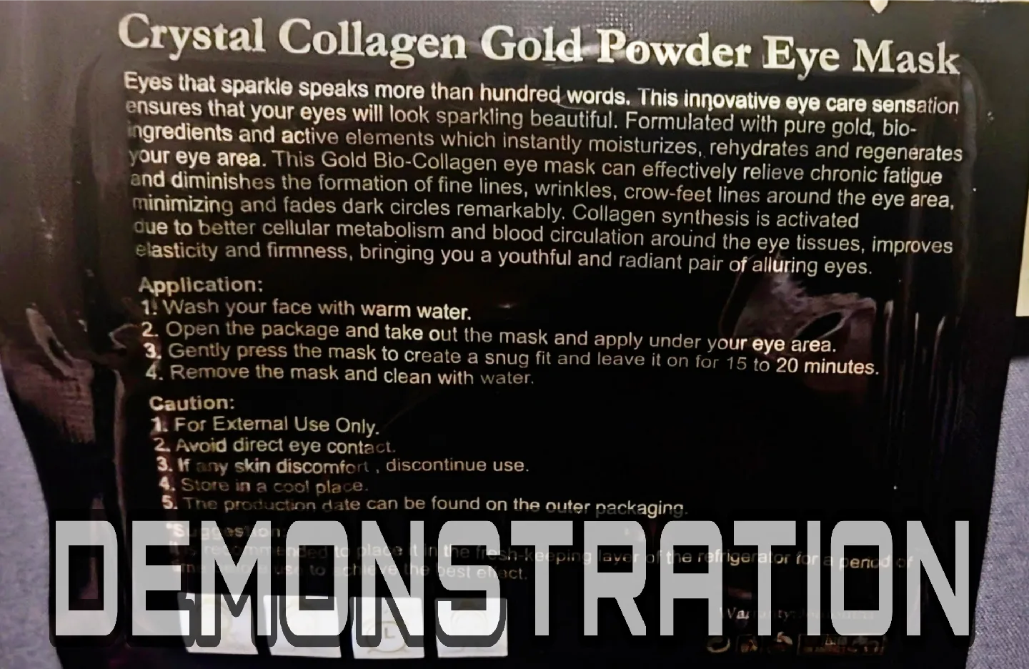 NIB*AVJONE 24K Gold Collagen Eye Mask—30 Pairs/box image indicator(5)