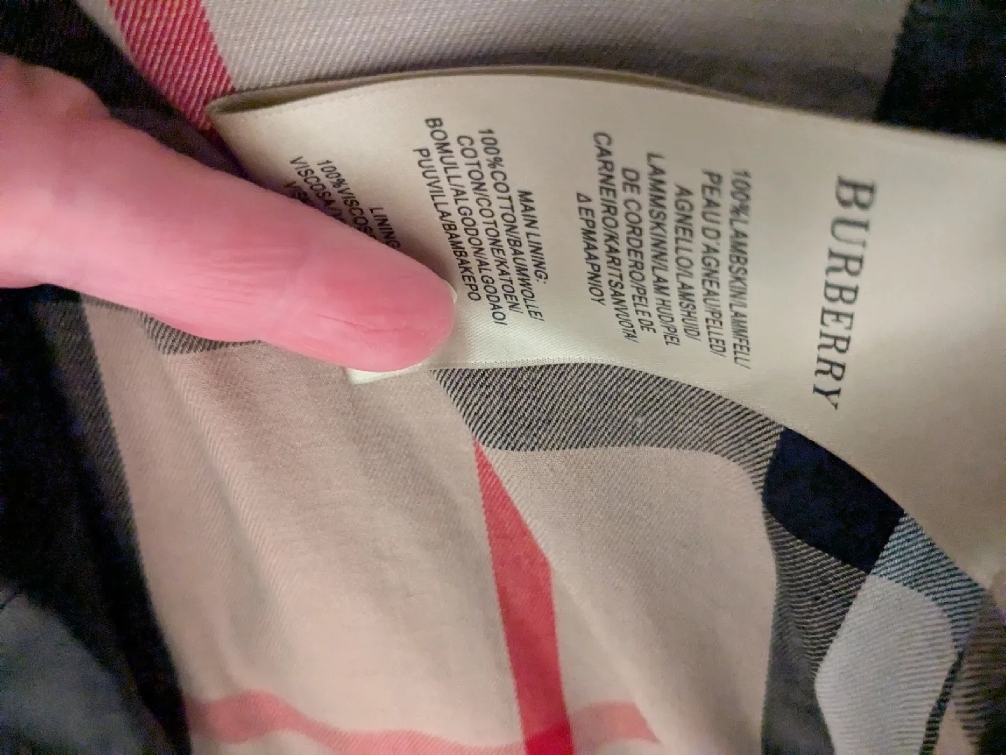 Burberry Authentic  Black Leather Jacket image indicator(2)