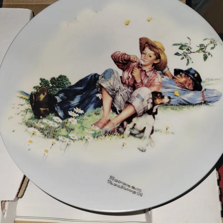 *Lot* Norman Rockwell Collector Plates image indicator(5)