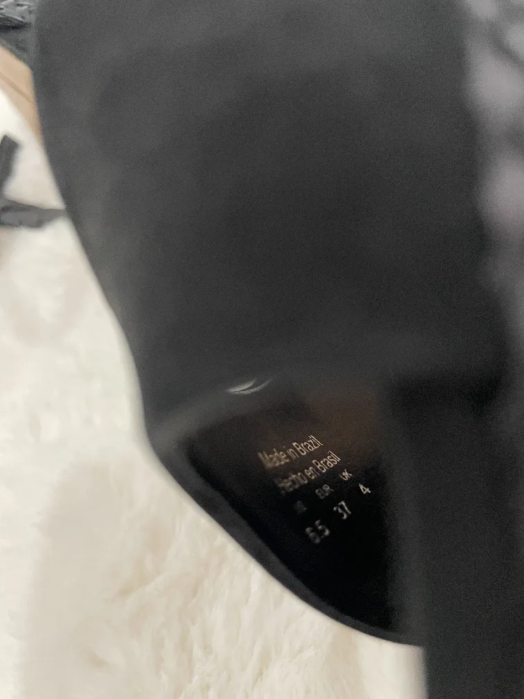 Aldo Black Wedge Sandals - Size 6.5 image indicator(5)