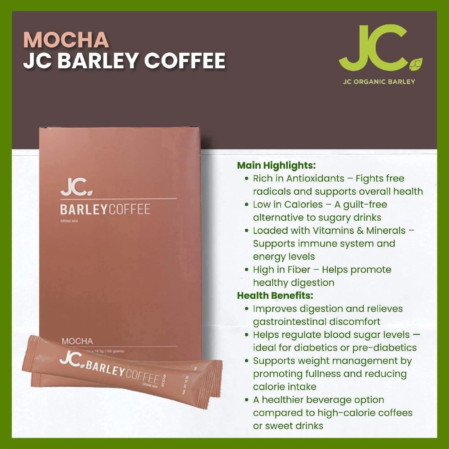 JC Organic Barley Coffee Mocha Flavour - photo 4