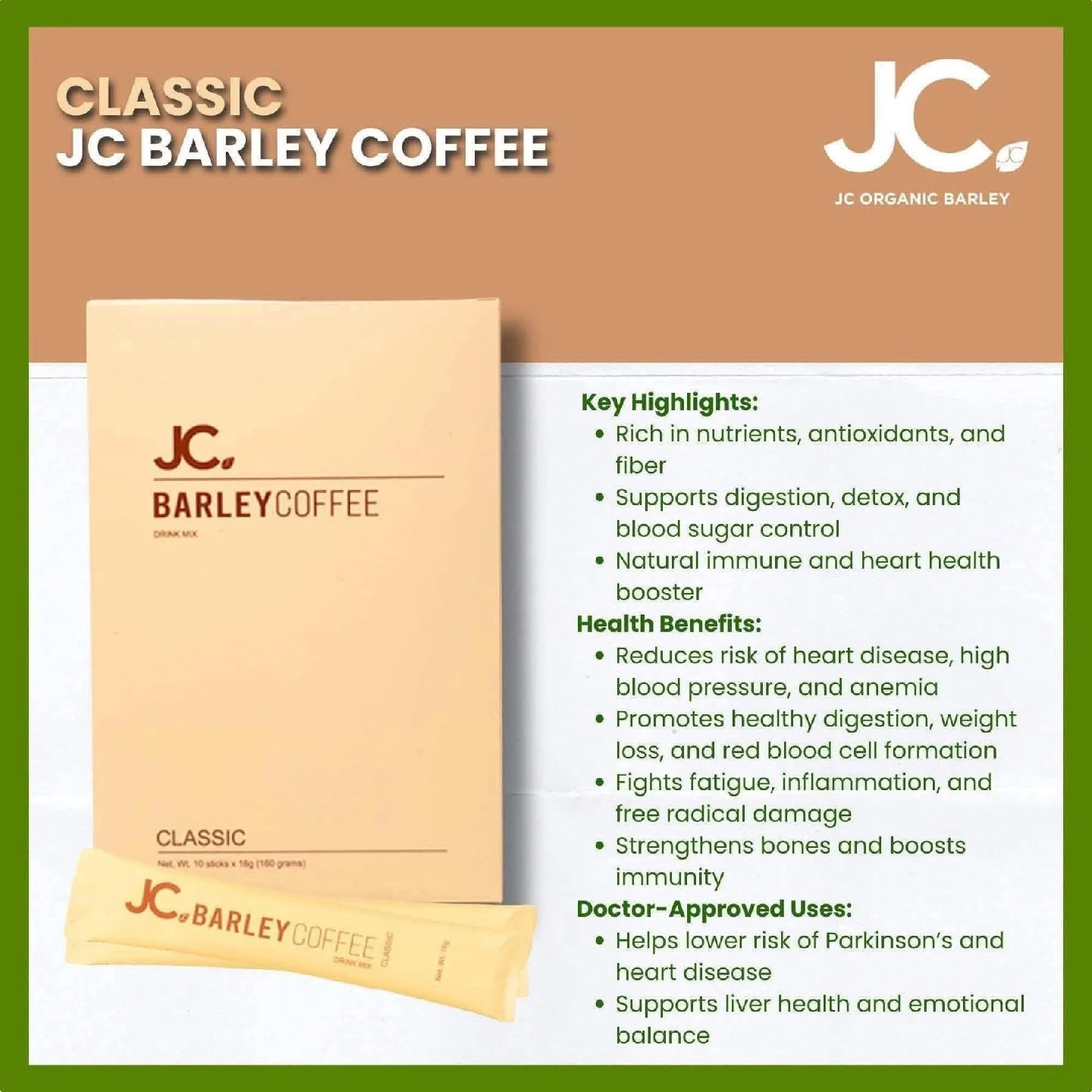 JC Organic Barley Coffee Mocha Flavour - photo 5