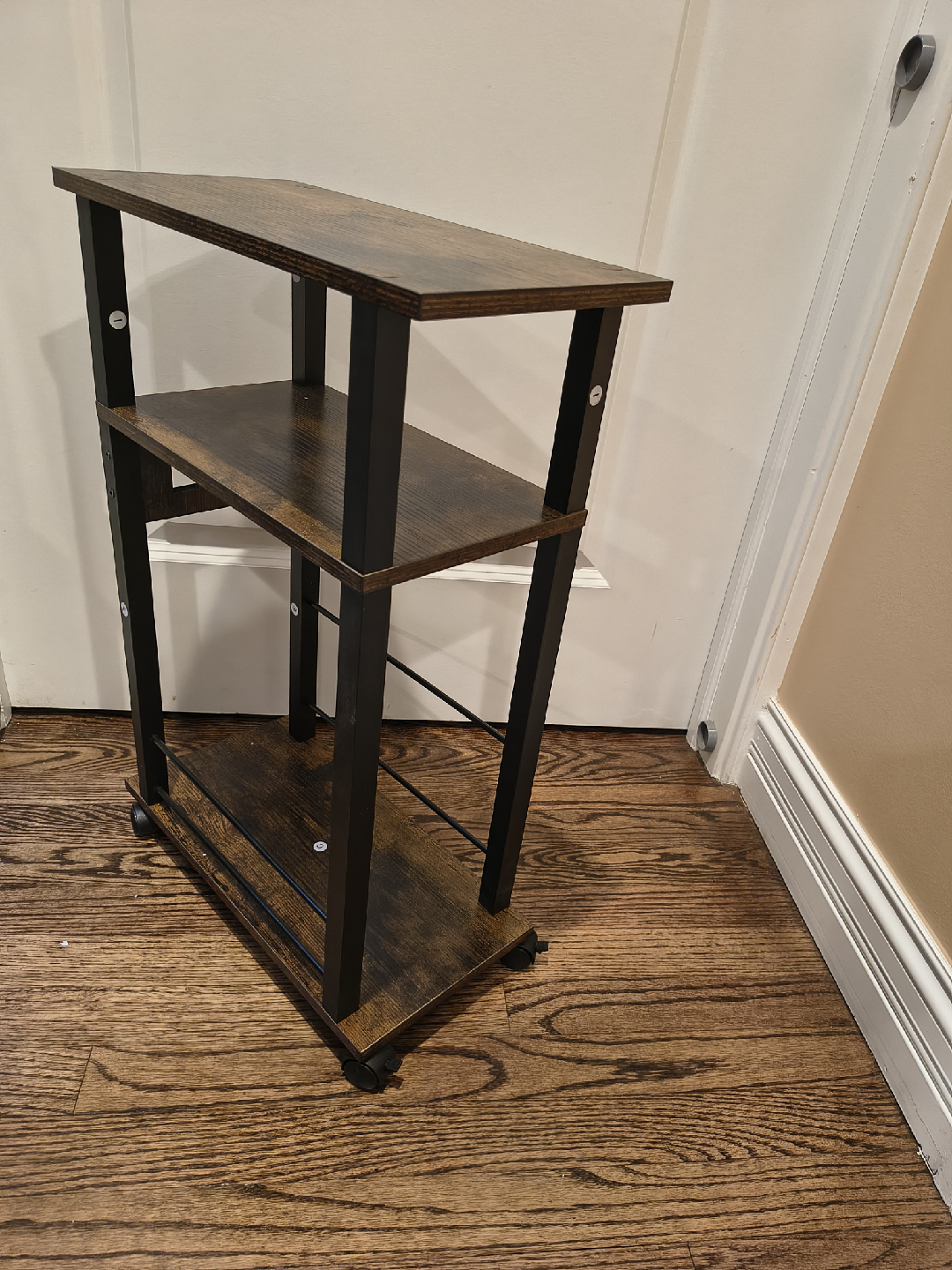 🥕Brown & Black Rolling 3-Tier Shelf🥕 - photo 2