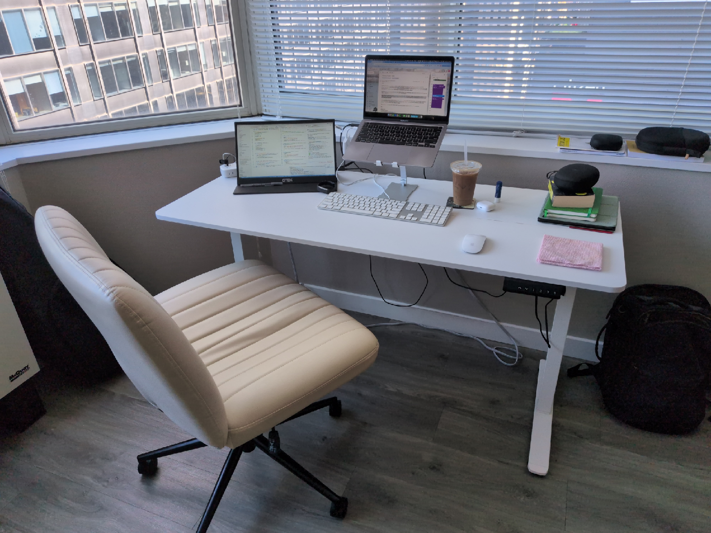 Standing Desk and Beautiful Office Chair