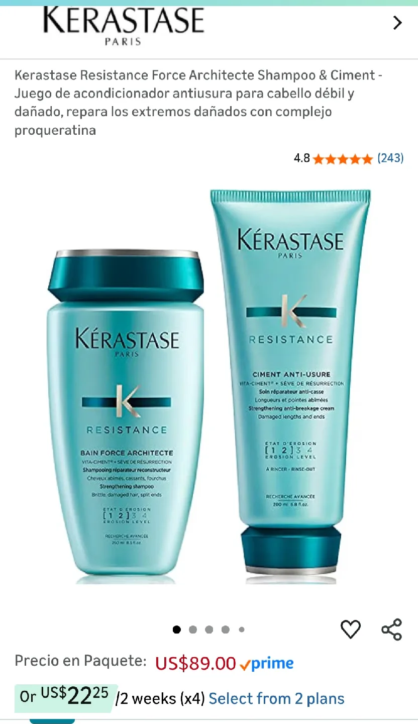 Kérastase Resistance Force Architecte Shampoo & Conditioner image indicator(2)