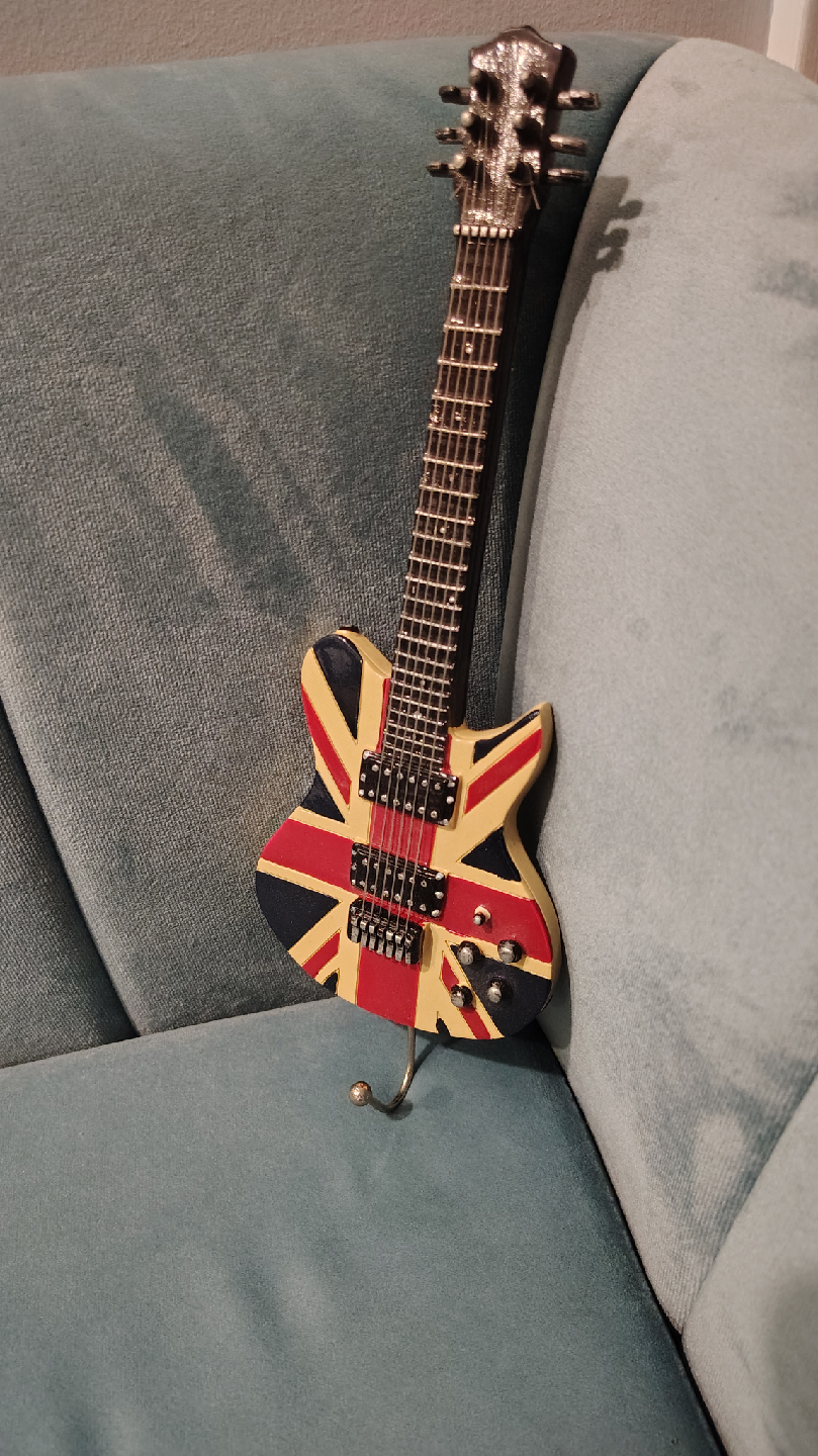 Guitar Wall Hook with Union Jack Design - photo 3