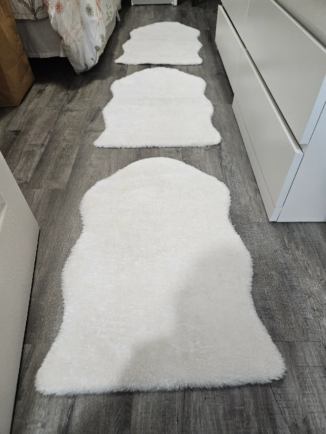 IKEA TOFTLUND White Rug - 55x85 cm image indicator(3)