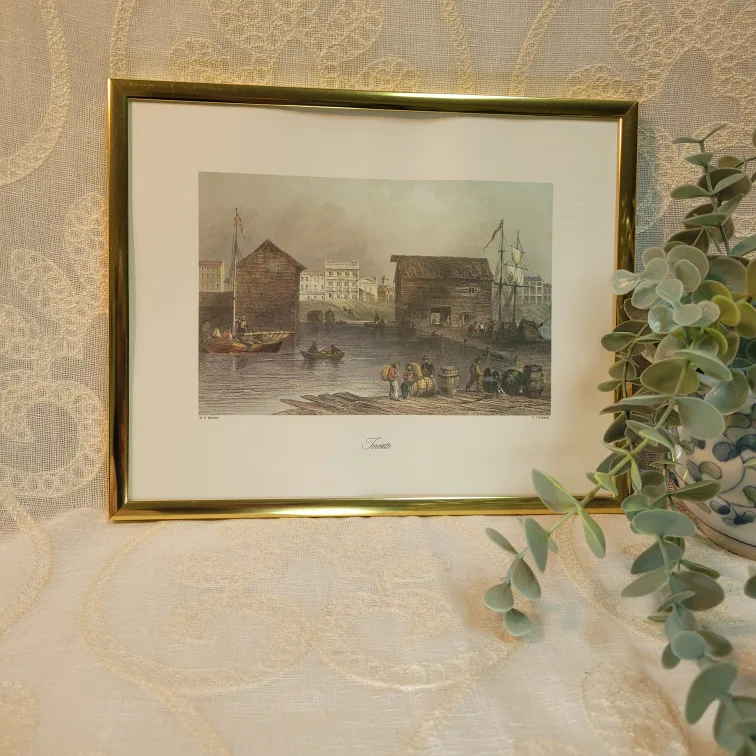 7 Vintage Framed Prints - w.h. bartlett lithographs image indicator(3)